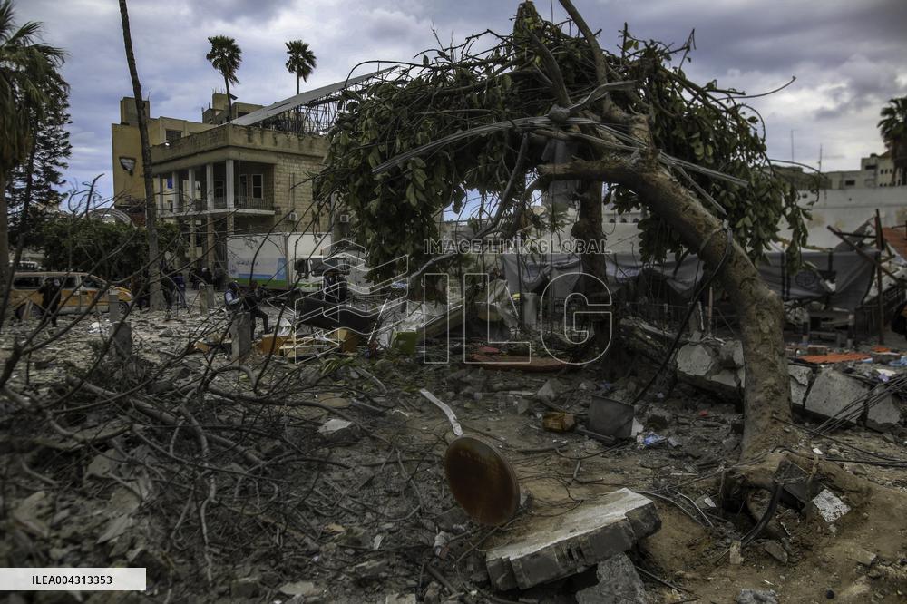 Strikes on Gaza Baptist Hospital