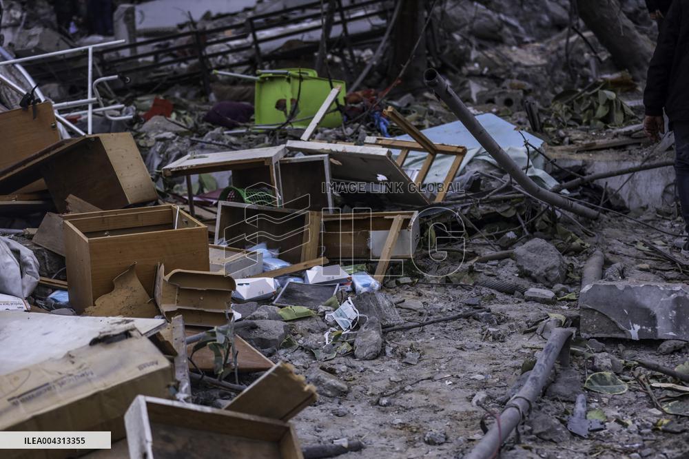 Strikes on Gaza Baptist Hospital