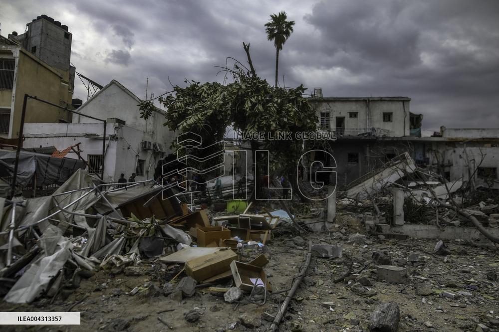 Strikes on Gaza Baptist Hospital