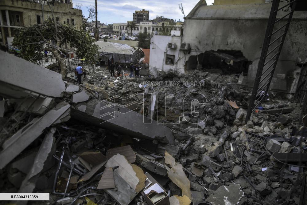 Strikes on Gaza Baptist Hospital