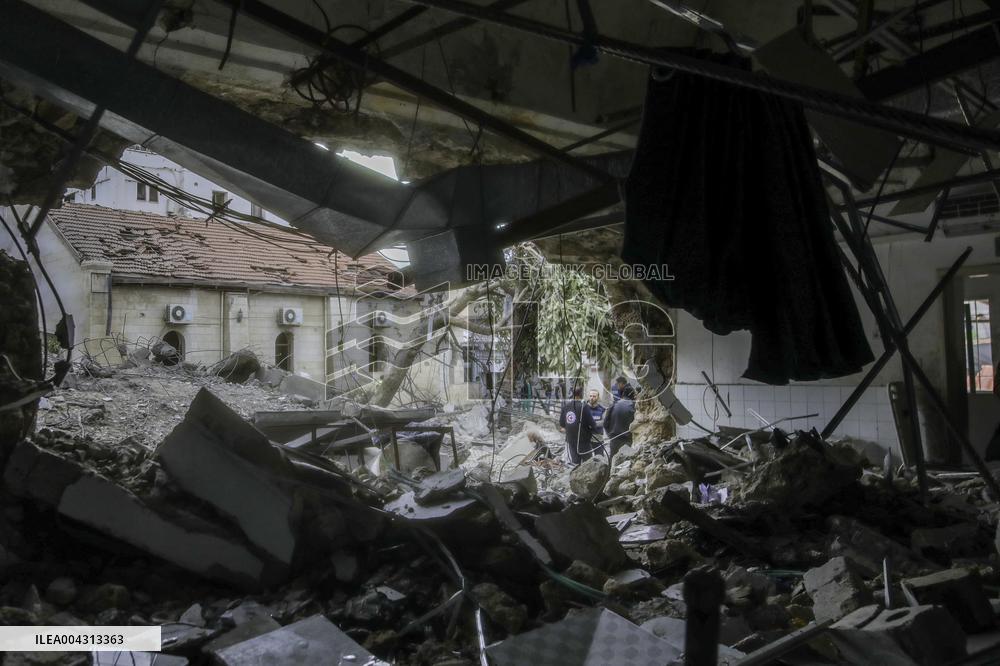 Strikes on Gaza Baptist Hospital