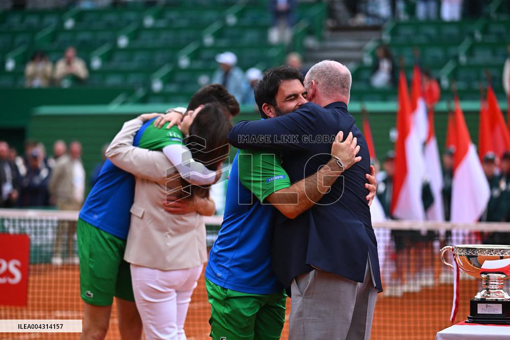 NO TABLOIDS - Prince Albert II And Charlene At Rolex Masters Doubles Final - Monaco