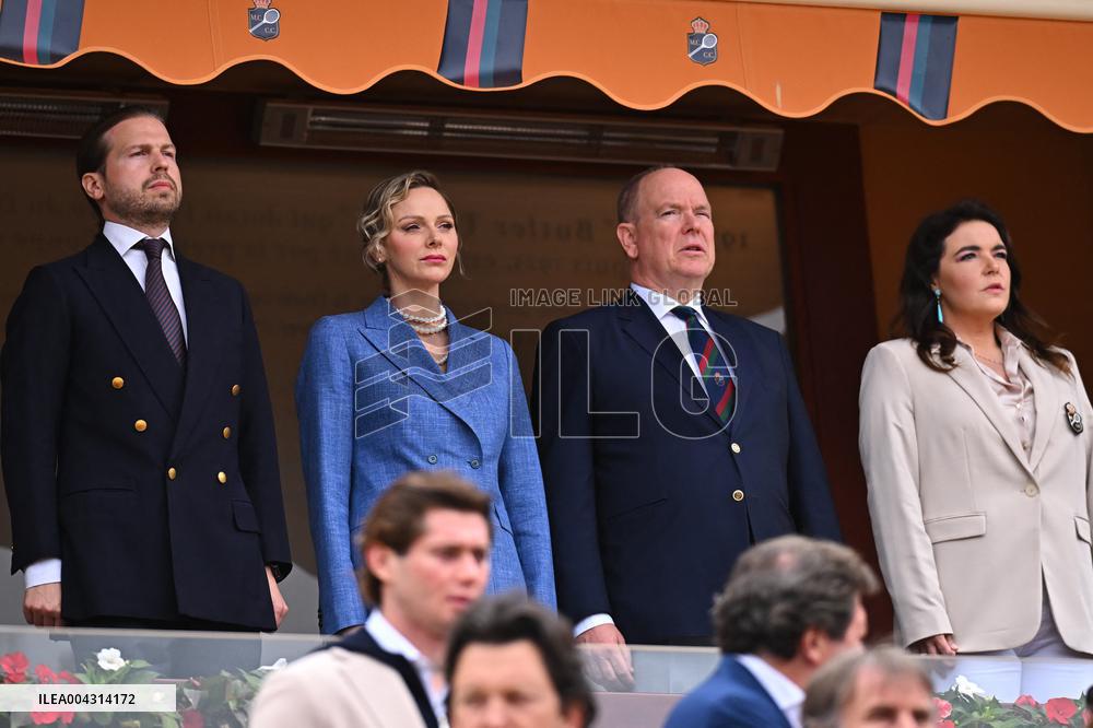 Prince Albert II And Charlene At Rolex Masters Final - Monaco