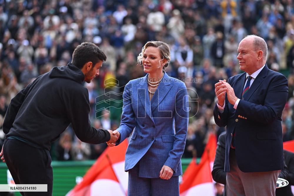 Prince Albert II And Charlene At Rolex Masters Final - Monaco