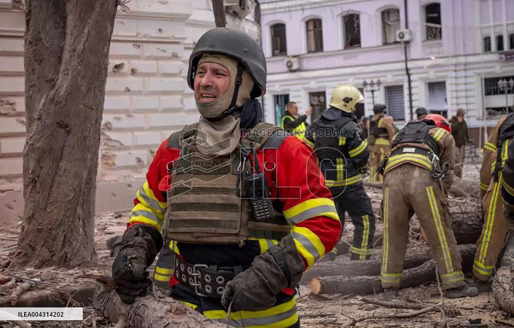 Russian Strike on Sumy Northeastern Ukraine Killed 34 People - Ukraine