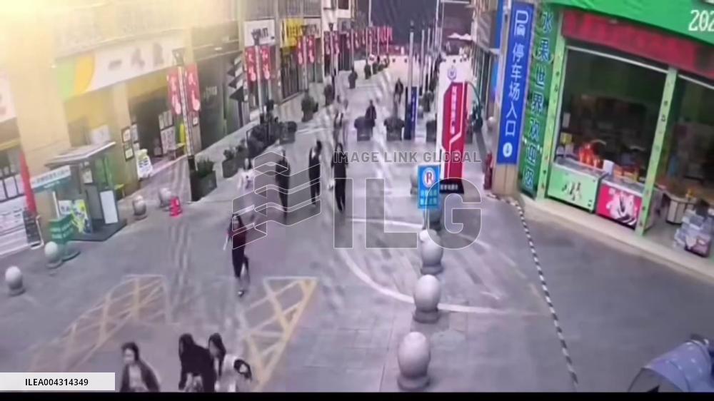 China: Rooftop Pool Water Floods Streets in Ruili in Terrifying Quake Aftermath