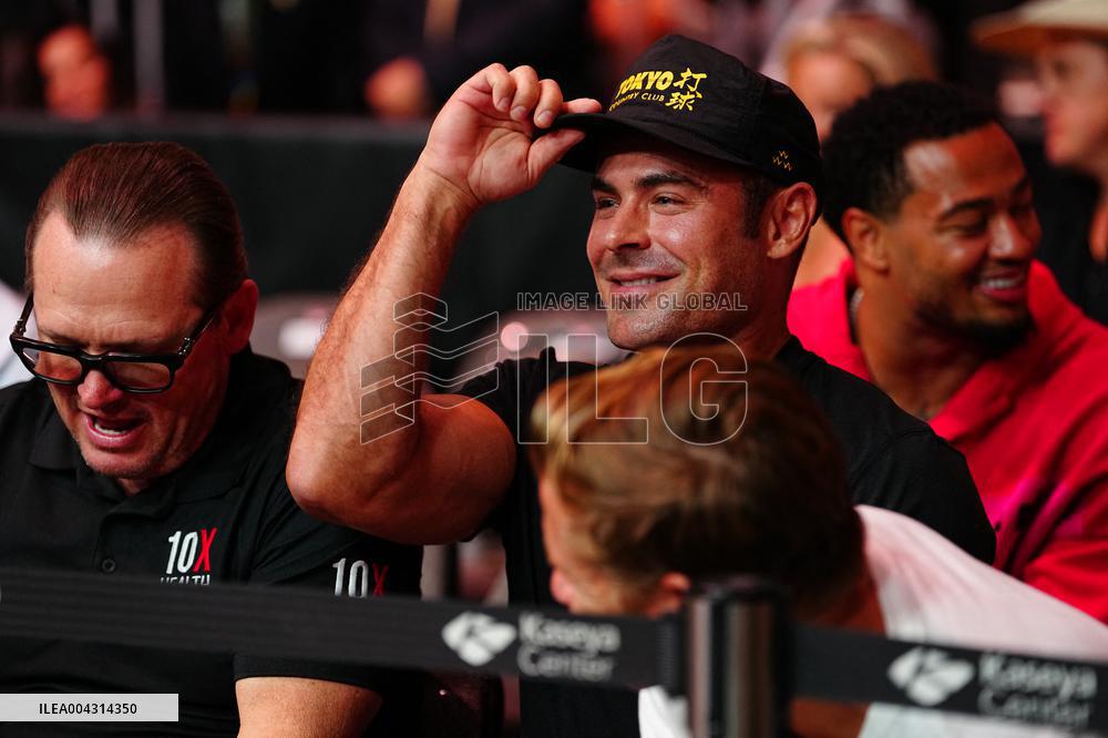 Zac Efron At UFC 314 - Miami