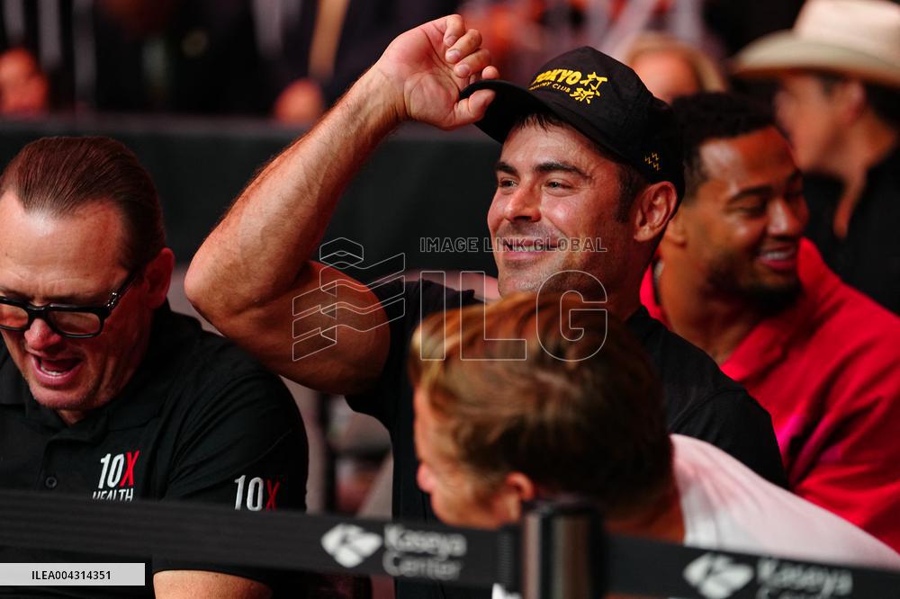 Zac Efron At UFC 314 - Miami