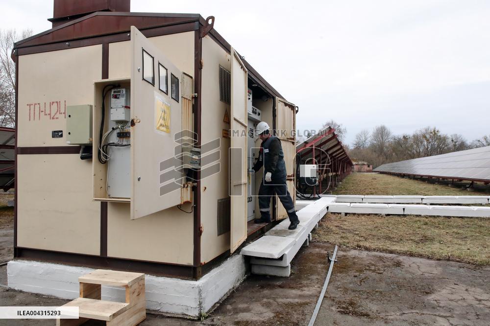 Opening of solar park in Chornobyl