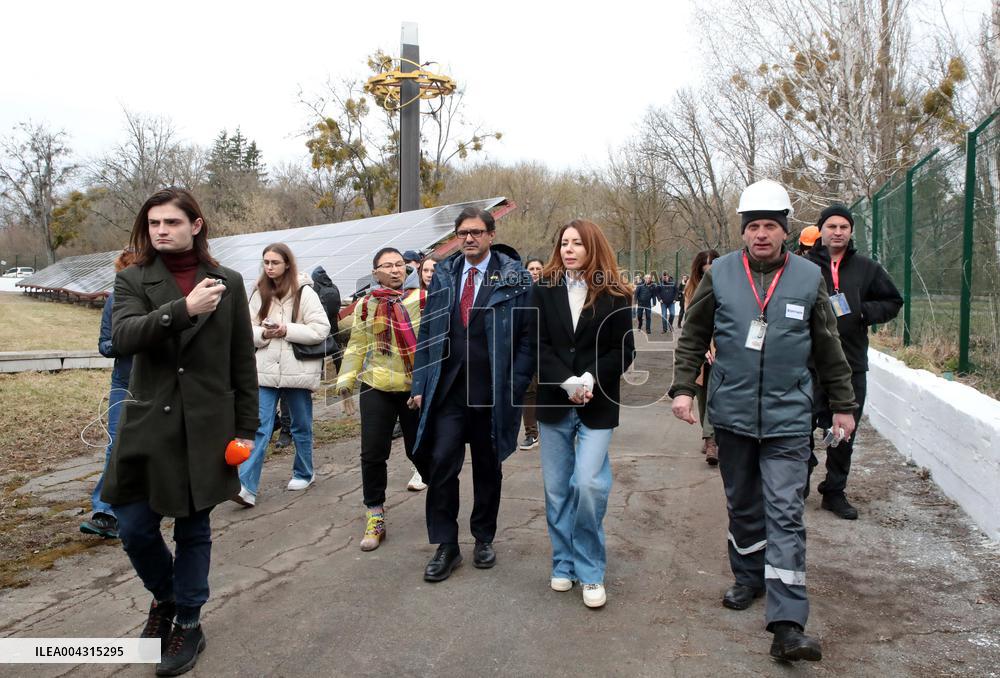 Opening of solar park in Chornobyl