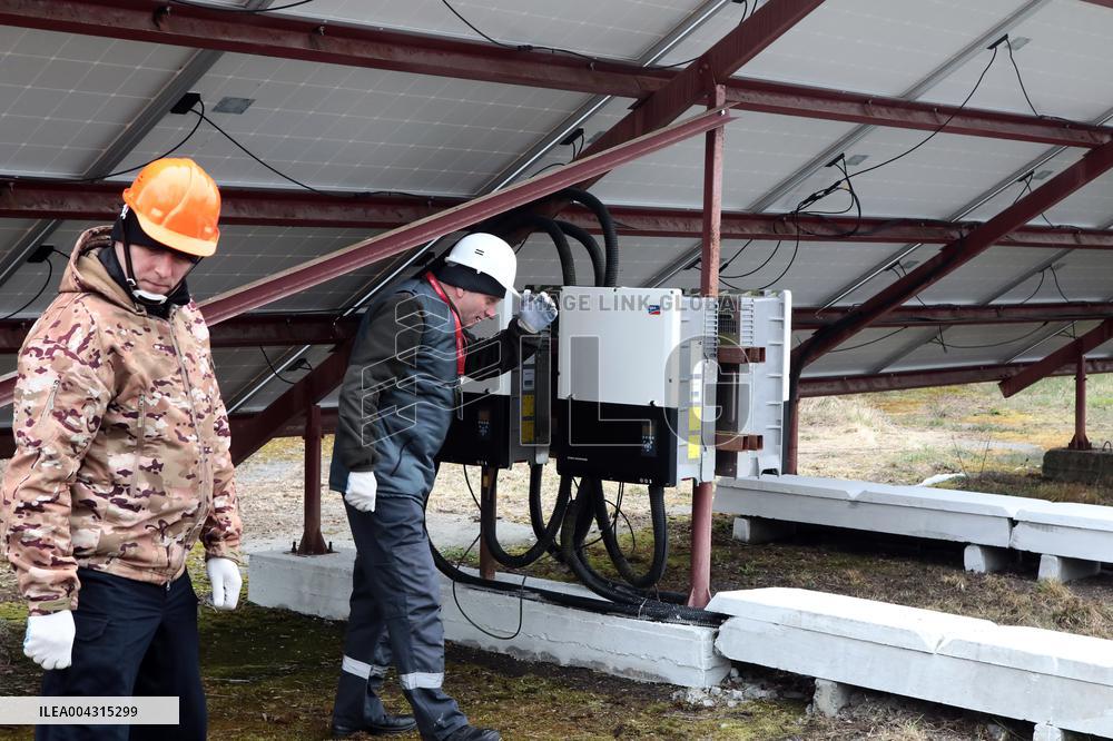 Opening of solar park in Chornobyl