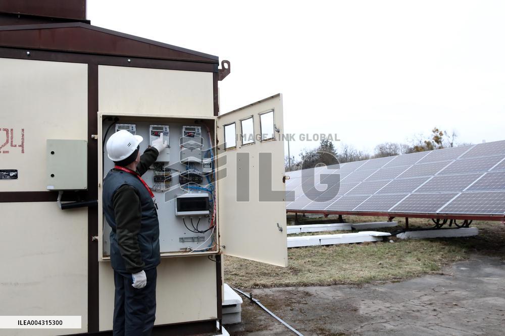 Opening of solar park in Chornobyl