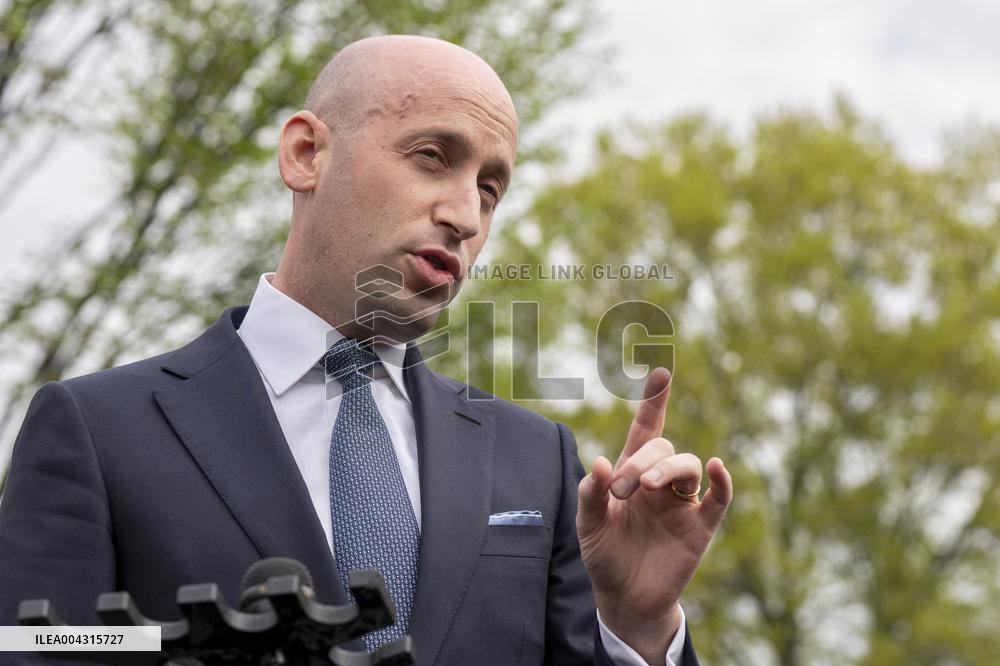White House Deputy Chief of Staff
Stephen Miller Speaks to Reporters