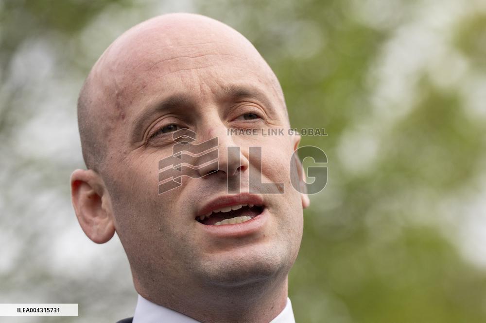 White House Deputy Chief of Staff
Stephen Miller Speaks to Reporters
