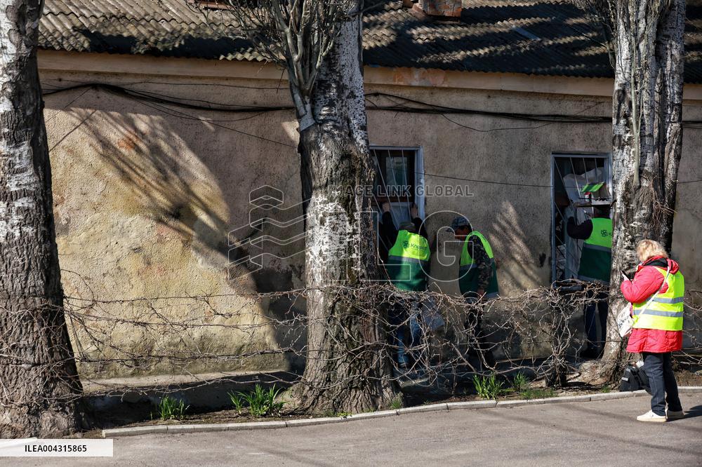 Aftermath of Russian drone attack in Odesa