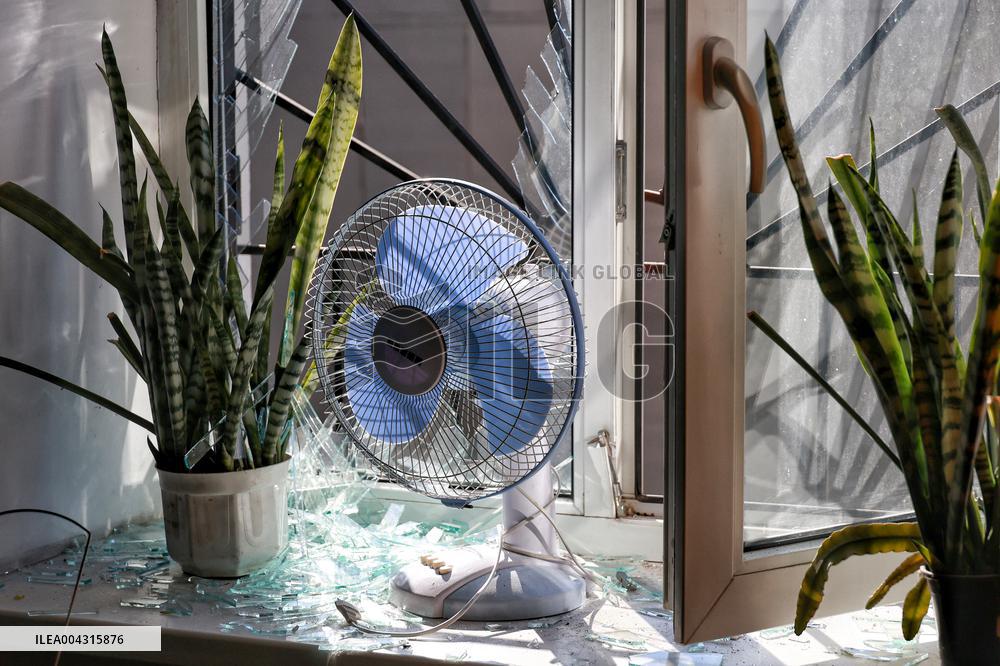 Aftermath of Russian drone attack in Odesa