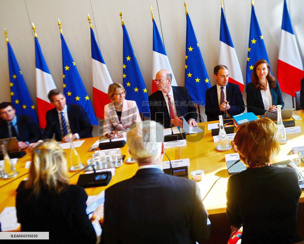 Eric Lombard Hosts First Business Council Meeting - Paris