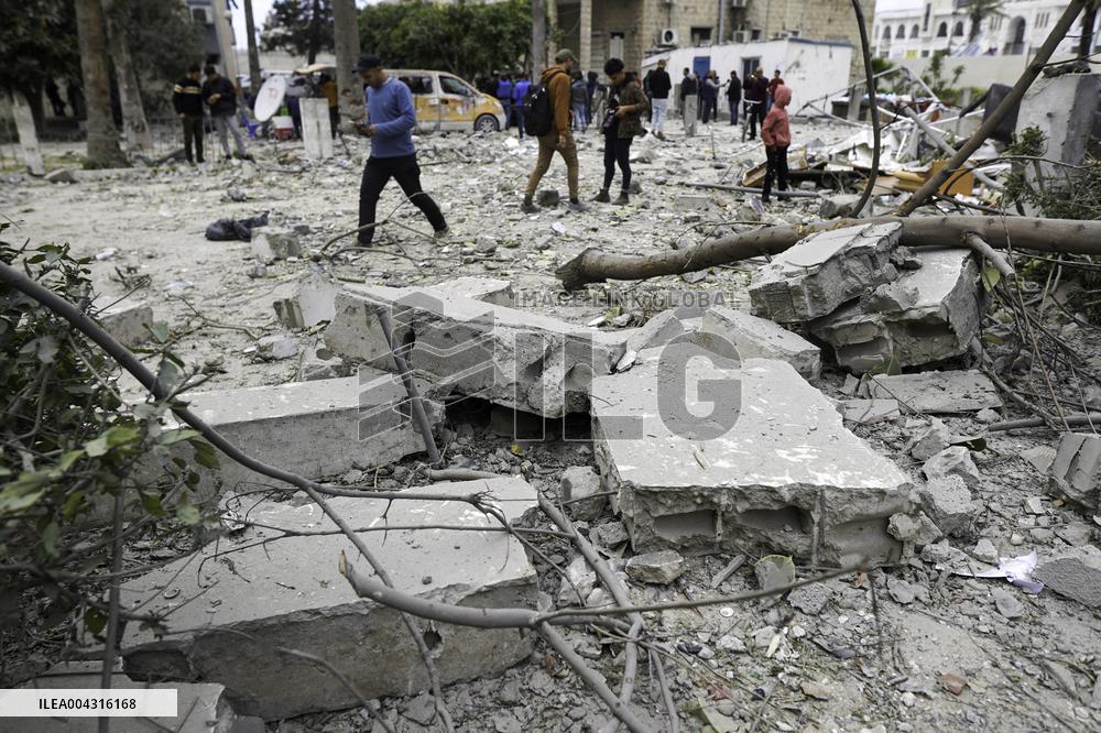 Aftermath of the Israeli strike on Al-Ahli Arab Hospital - Gaza