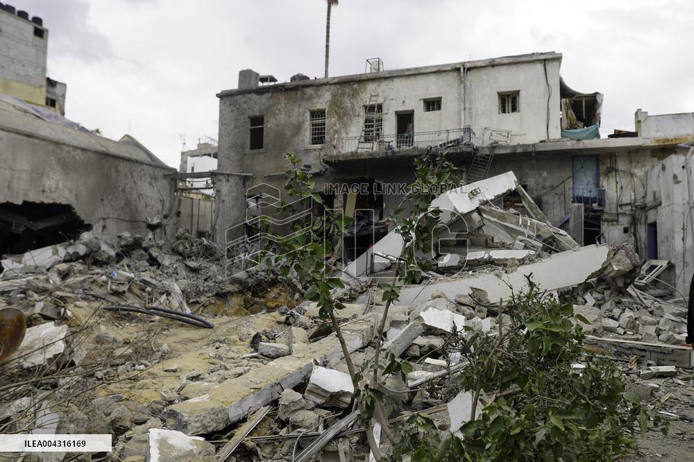 Aftermath of the Israeli strike on Al-Ahli Arab Hospital - Gaza