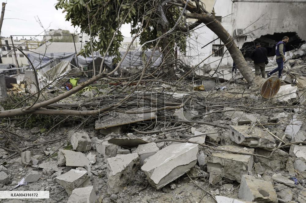 Aftermath of the Israeli strike on Al-Ahli Arab Hospital - Gaza
