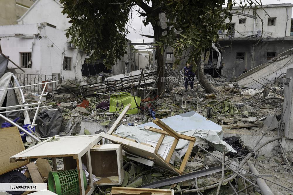 Aftermath of the Israeli strike on Al-Ahli Arab Hospital - Gaza