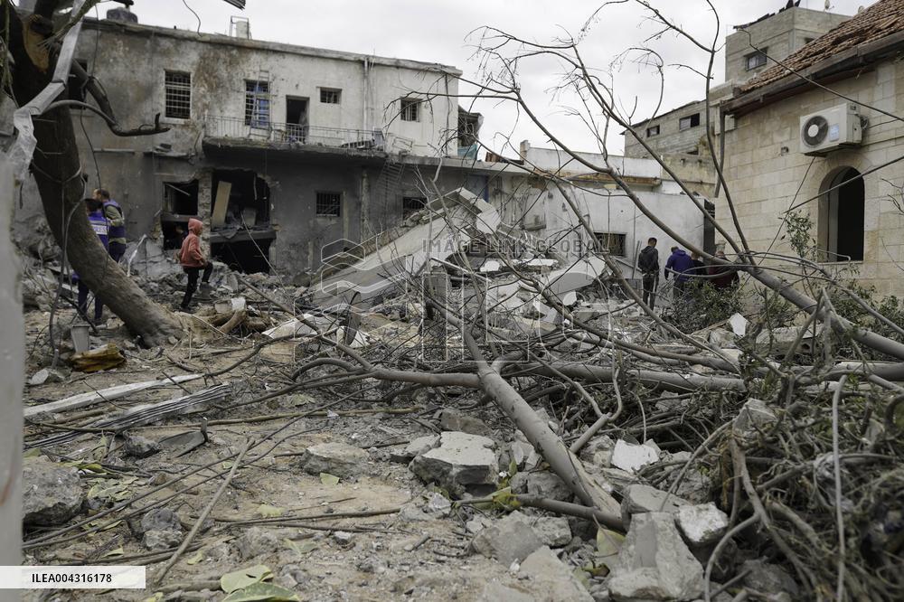 Aftermath of the Israeli strike on Al-Ahli Arab Hospital - Gaza