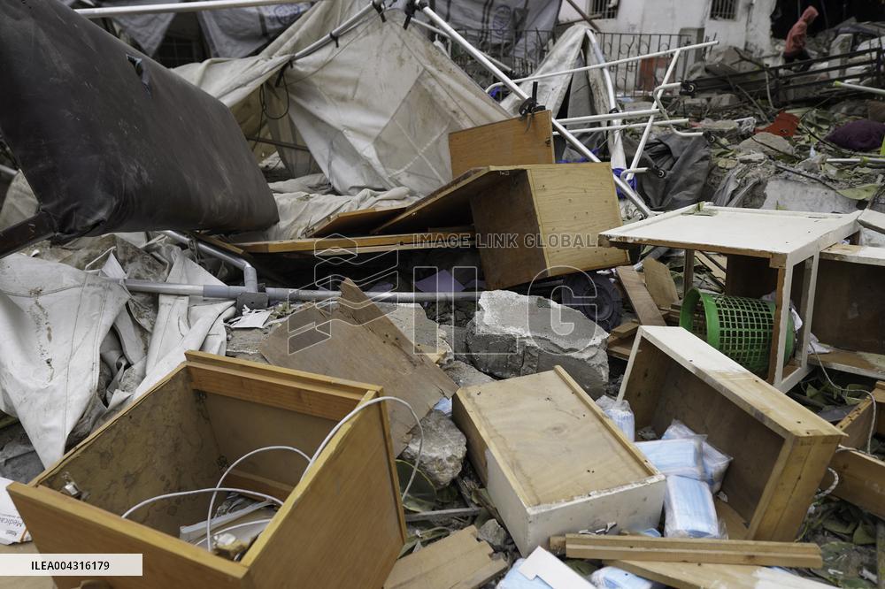 Aftermath of the Israeli strike on Al-Ahli Arab Hospital - Gaza