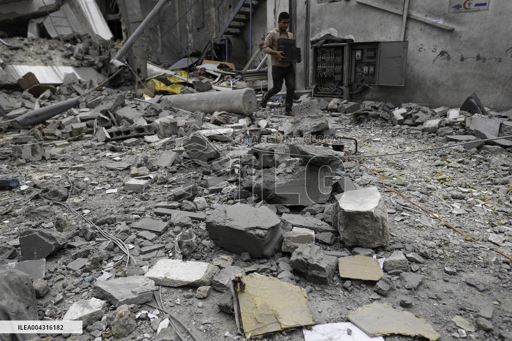 Aftermath of the Israeli strike on Al-Ahli Arab Hospital - Gaza