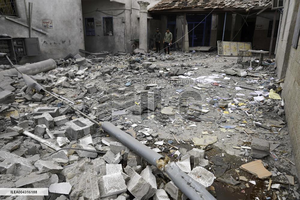 Aftermath of the Israeli strike on Al-Ahli Arab Hospital - Gaza
