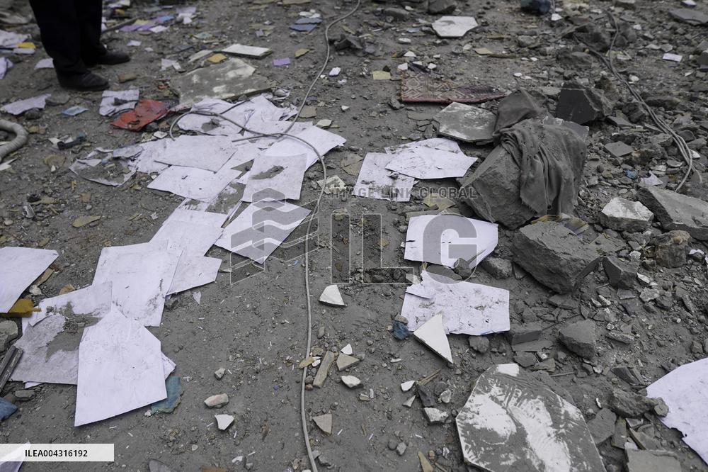 Aftermath of the Israeli strike on Al-Ahli Arab Hospital - Gaza