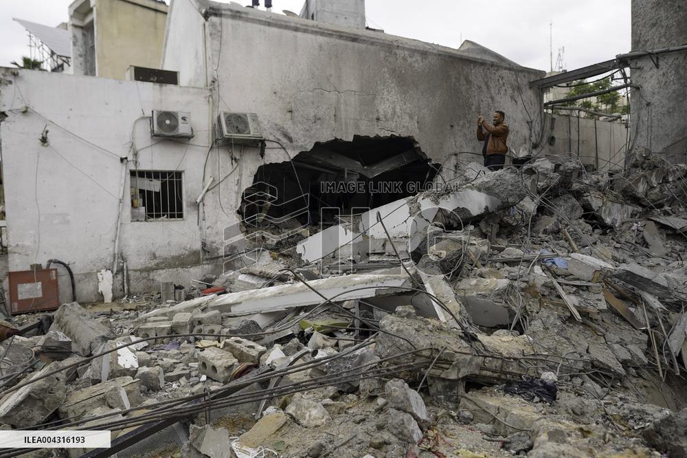 Aftermath of the Israeli strike on Al-Ahli Arab Hospital - Gaza