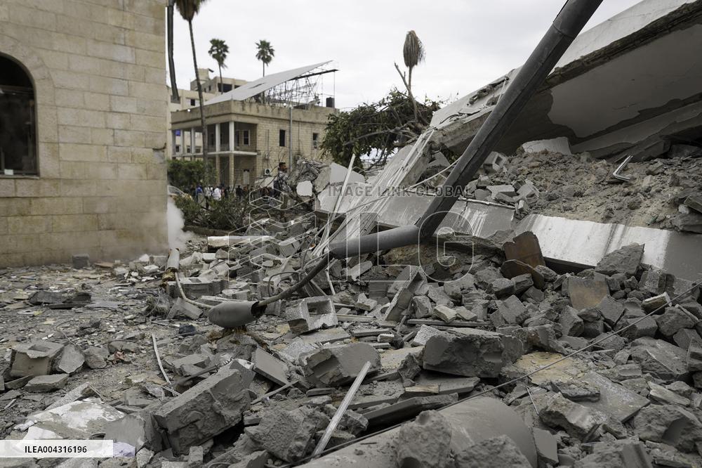 Aftermath of the Israeli strike on Al-Ahli Arab Hospital - Gaza
