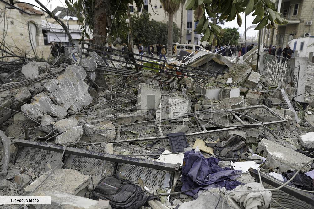 Aftermath of the Israeli strike on Al-Ahli Arab Hospital - Gaza