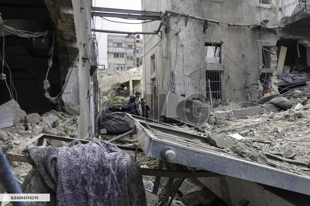 Aftermath of the Israeli strike on Al-Ahli Arab Hospital - Gaza