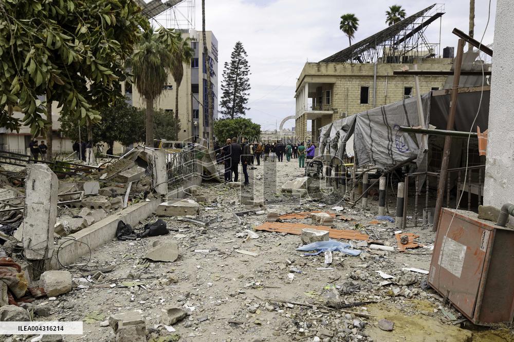Aftermath of the Israeli strike on Al-Ahli Arab Hospital - Gaza