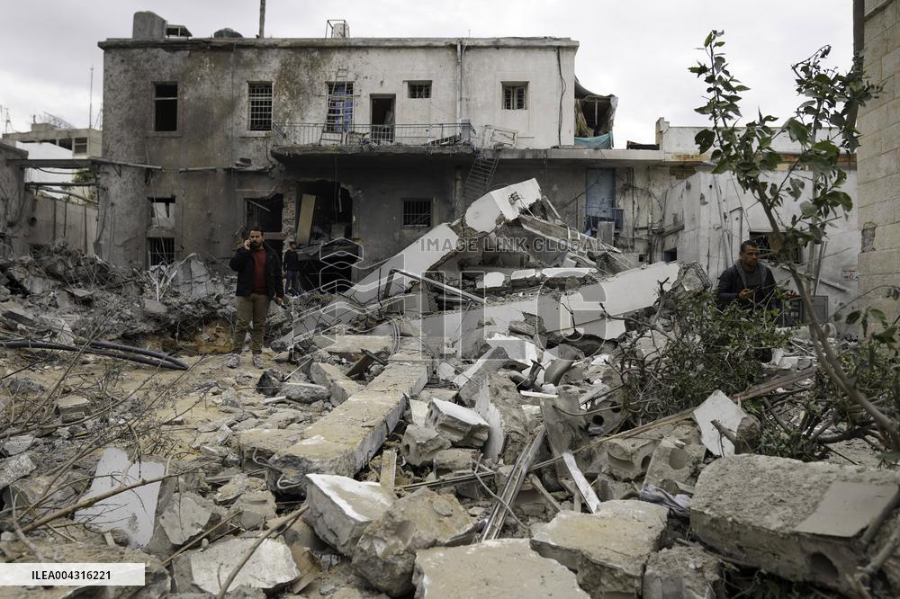 Aftermath of the Israeli strike on Al-Ahli Arab Hospital - Gaza