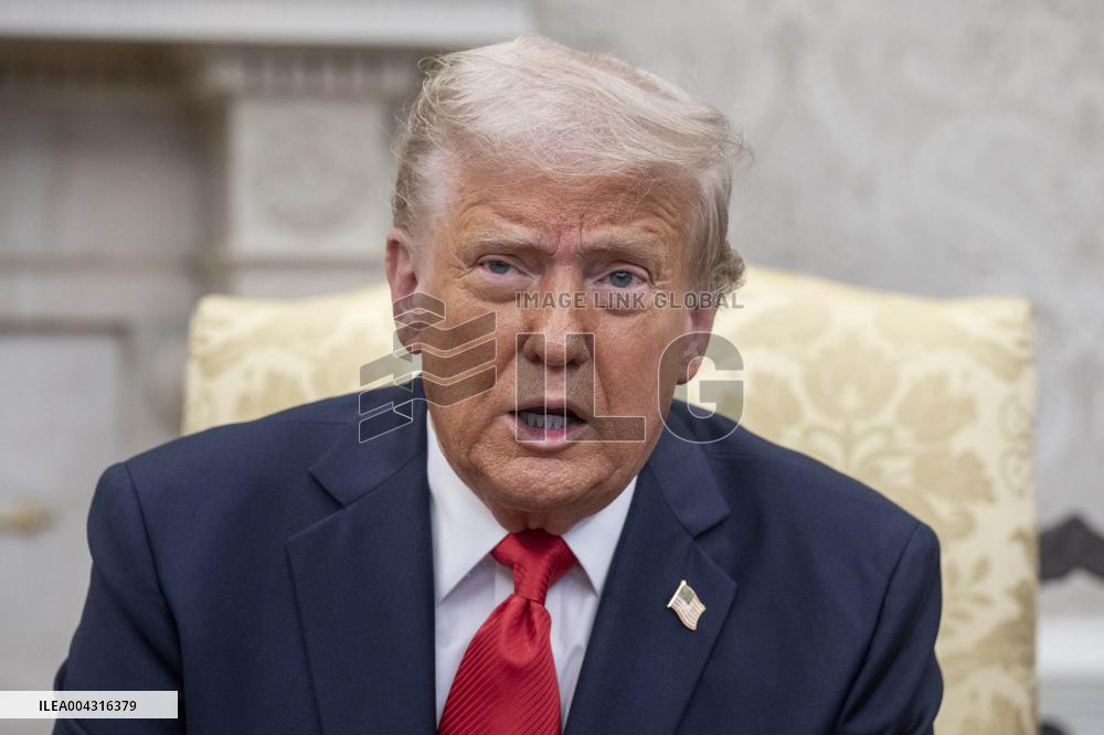 U.S. President Donald Trump meets with El Salvador President Nayib Bukele