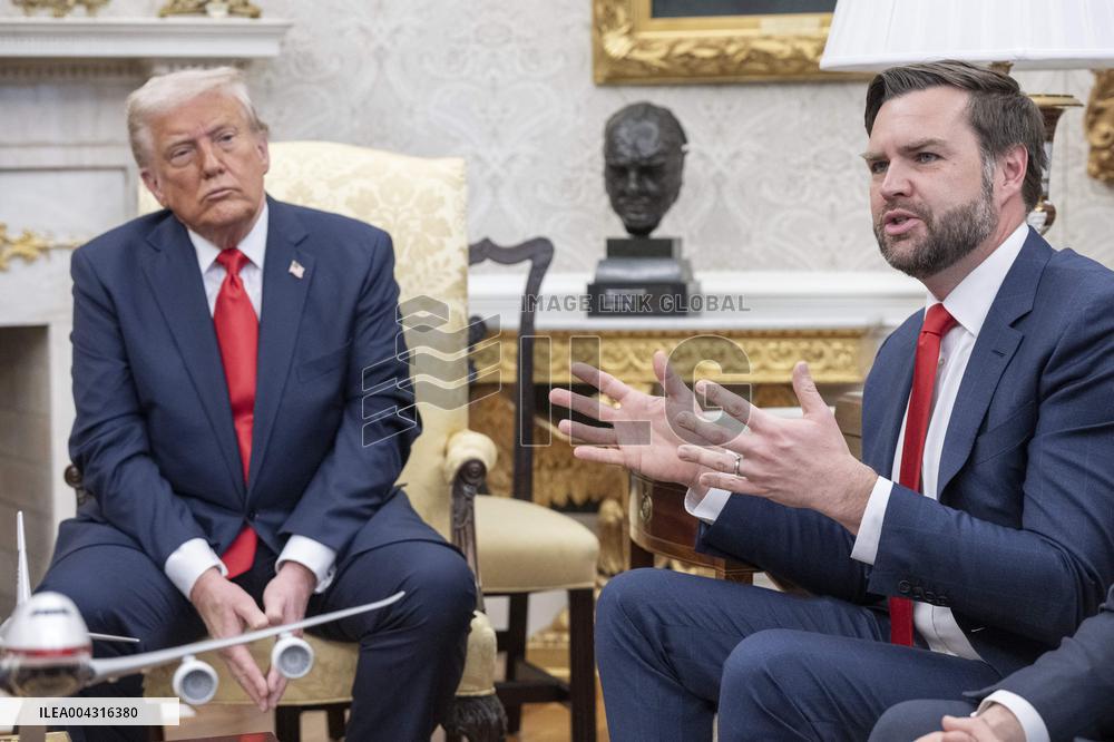 U.S. President Donald Trump meets with El Salvador President Nayib Bukele