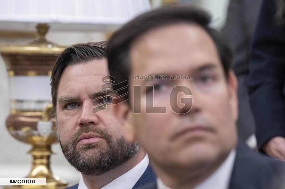 U.S. President Donald Trump meets with El Salvador President Nayib Bukele