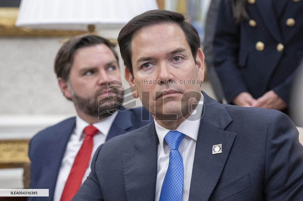 U.S. President Donald Trump meets with El Salvador President Nayib Bukele