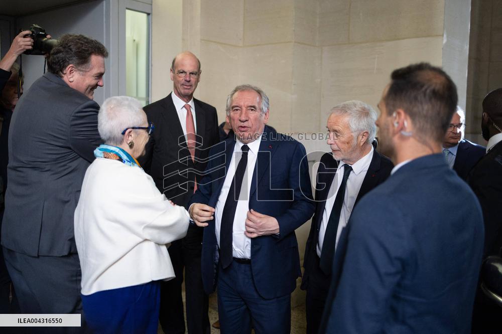 Francois Bayrou takes part in the Roquelaure of Territorial Insurability - Paris