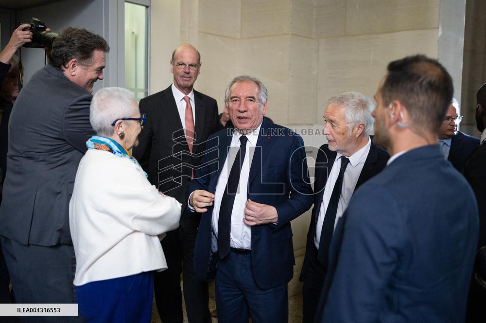 Francois Bayrou takes part in the Roquelaure of Territorial Insurability - Paris