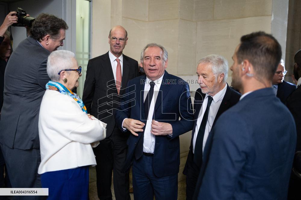 Francois Bayrou takes part in the Roquelaure of Territorial Insurability - Paris