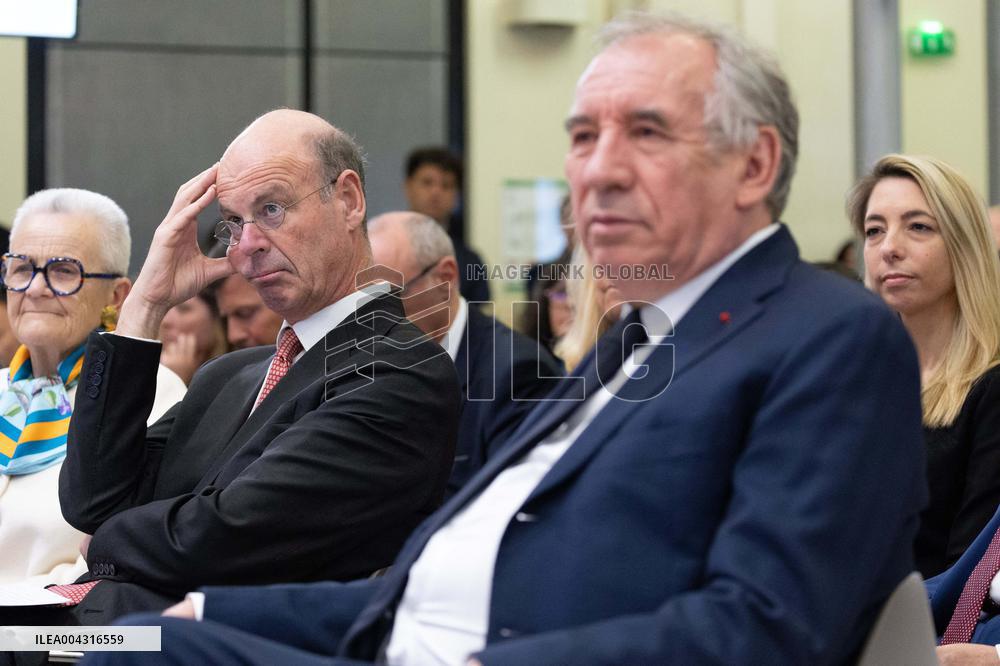 Francois Bayrou takes part in the Roquelaure of Territorial Insurability - Paris