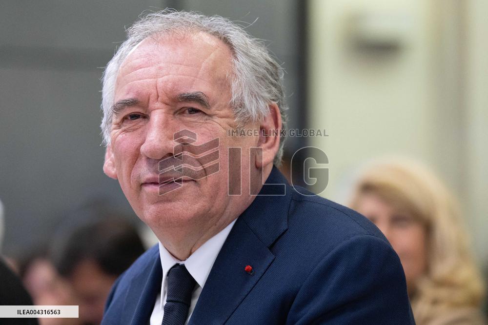 Francois Bayrou takes part in the Roquelaure of Territorial Insurability - Paris