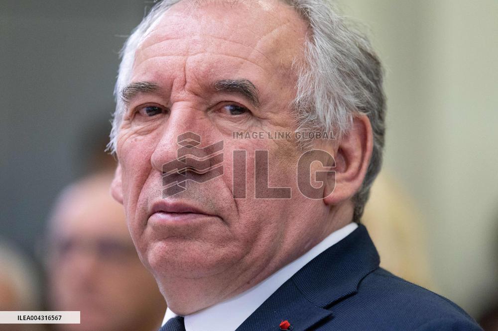 Francois Bayrou takes part in the Roquelaure of Territorial Insurability - Paris