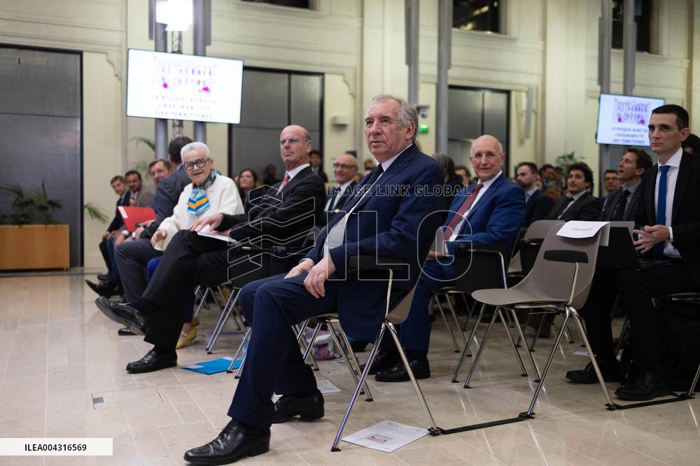 Francois Bayrou takes part in the Roquelaure of Territorial Insurability - Paris
