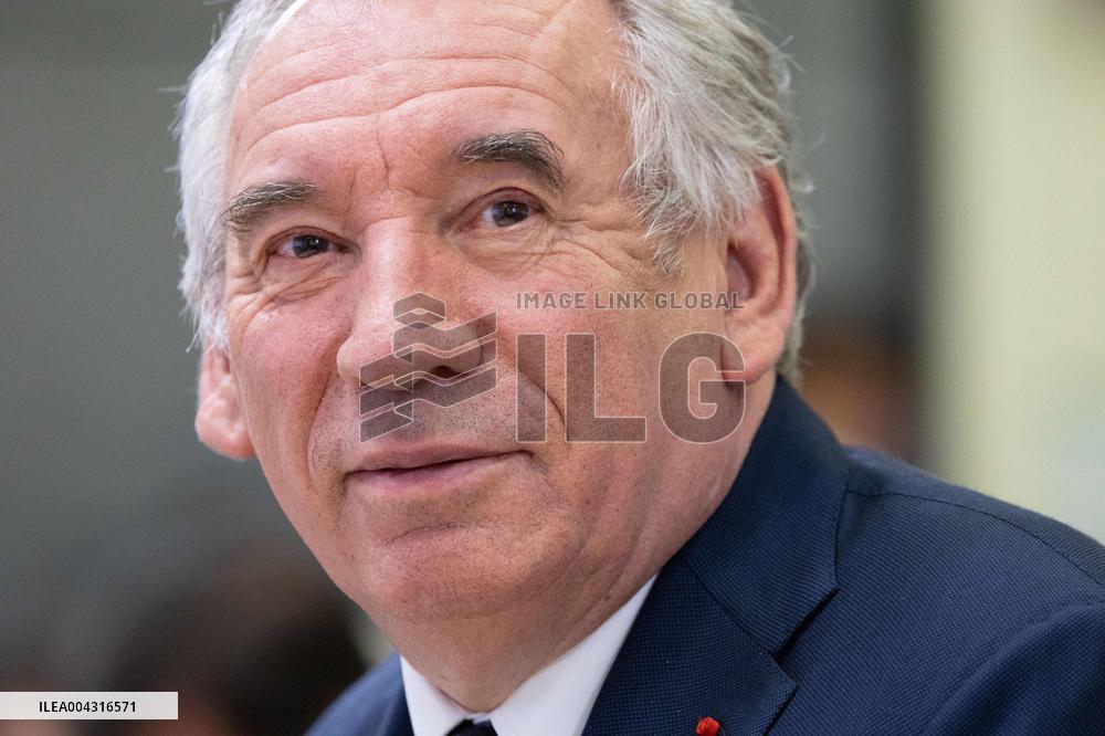 Francois Bayrou takes part in the Roquelaure of Territorial Insurability - Paris