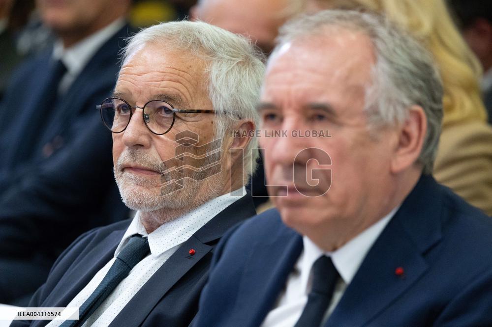 Francois Bayrou takes part in the Roquelaure of Territorial Insurability - Paris