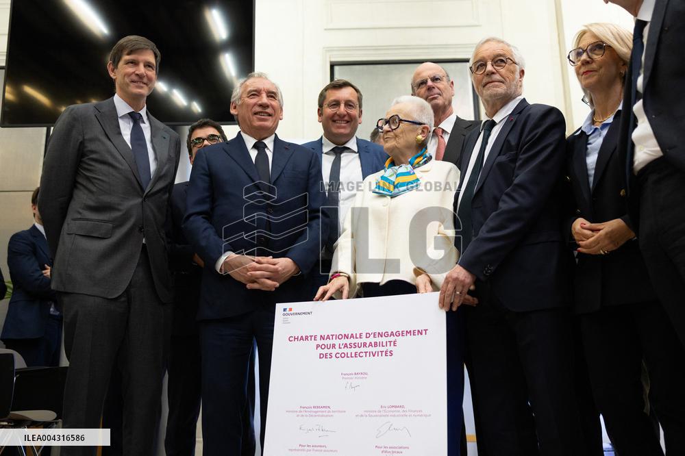 Francois Bayrou takes part in the Roquelaure of Territorial Insurability - Paris